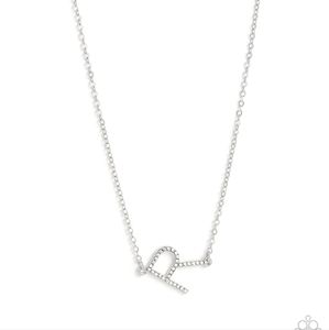 INITIALLY Yours - R - White Necklace